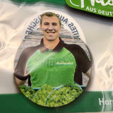 Wholesale Custom Print Triangular Plastic Bag, 3 Hanging Holes Food‑Grade Pouch for Root‑Ball Lettuce Retail Display