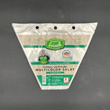 Wholesale Custom Print Triangular Plastic Bag, 3 Hanging Holes Food‑Grade Pouch for Root‑Ball Lettuce Retail Display