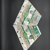 Wholesale Custom Print Triangular Plastic Bag, 3 Hanging Holes Food‑Grade Pouch for Root‑Ball Lettuce Retail Display