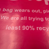 Wholesale Custom Recycled PE Die‑Cut Punch Handle Bag, Brand Printed Plastic Shopping Bag for UK Retail Chains