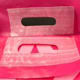Wholesale Custom Recycled PE Die‑Cut Punch Handle Bag, Brand Printed Plastic Shopping Bag for UK Retail Chains