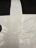 Wholesale Custom Printed 80% Recycled PE Patch Handle Carrier Bag For Supermarket Brand