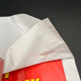 Wholesale Custom Printed 80% Recycled PE Patch Handle Carrier Bag For Supermarket Brand