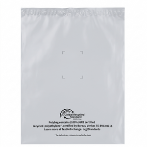 Wholesale 100% GRS Certified Recycled PE mailing Polybag, GRS‑Certified Plastic Packaging Bag
