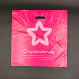 Wholesale Custom Recycled PE Die‑Cut Punch Handle Bag, Brand Printed Plastic Shopping Bag for UK Retail Chains